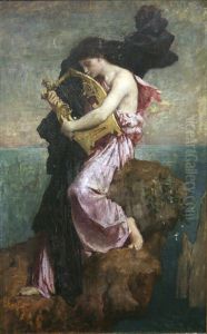 Sapho embrassant sa lyre