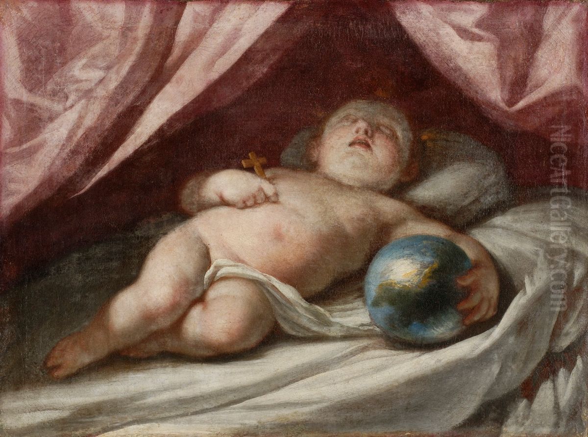 Nino Jesus dormido Oil Painting by Antonio Palomino