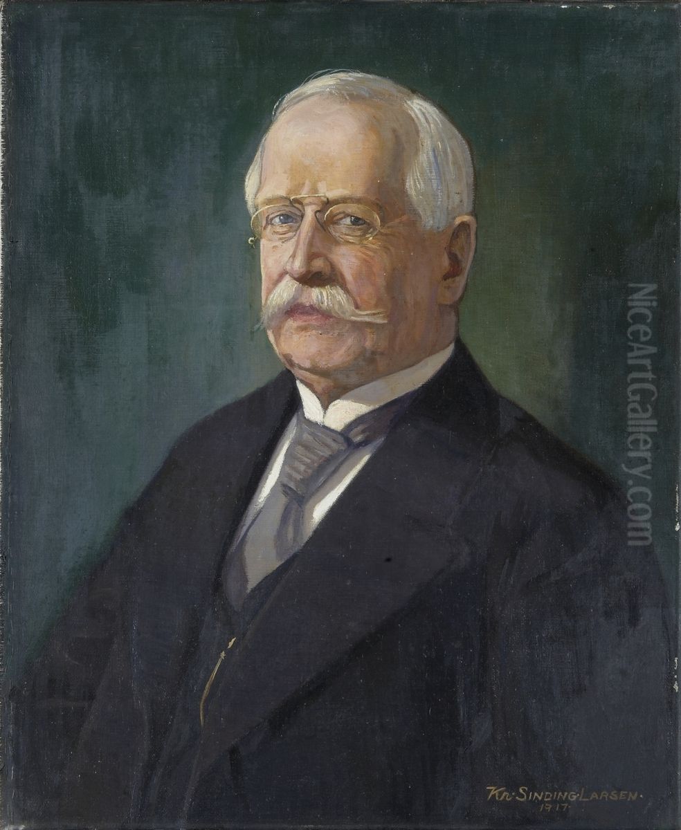 Portrait Oil Painting by Kristofer Sinding-Larsen