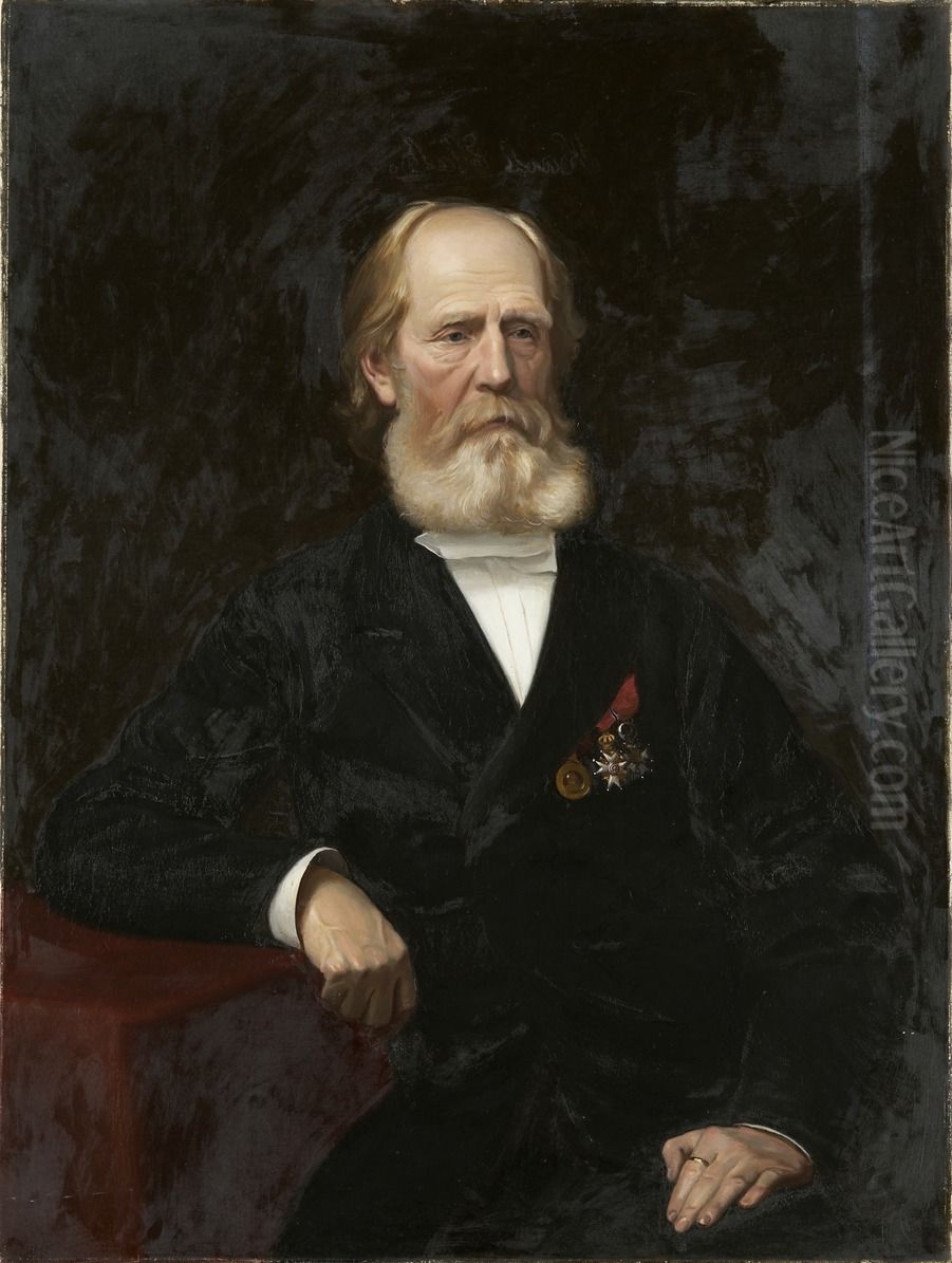 Portrett av Karl Hals. Oil Painting by Andreas Bloch