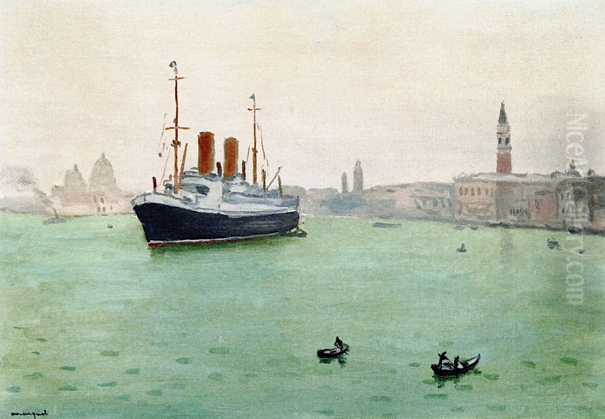 Venice, the Liner Oil Painting by Albert Marquet