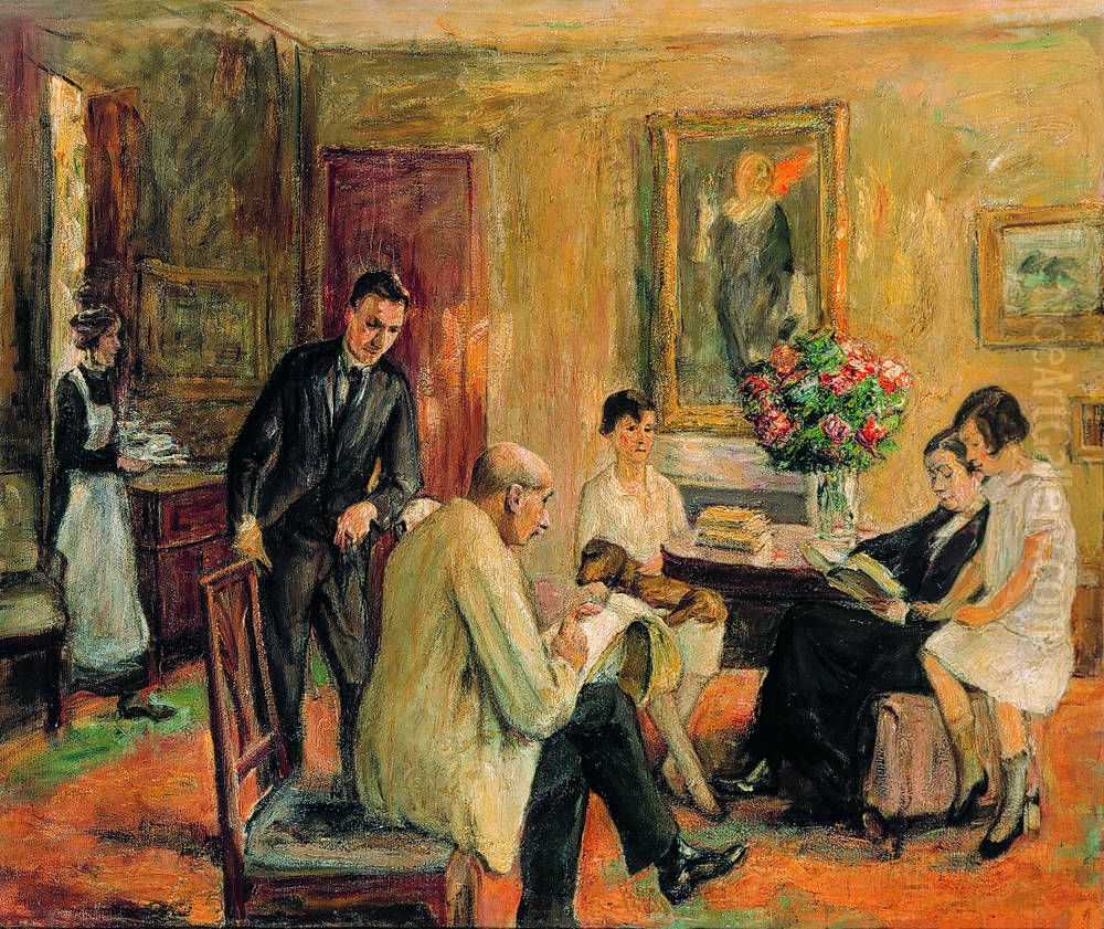The Liebermann Family Oil Painting by Max Liebermann