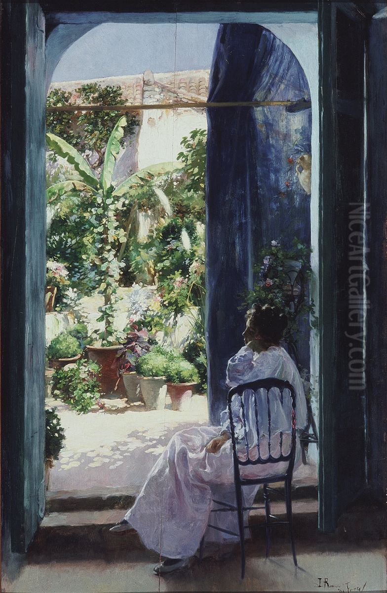 Pereza andaluza Oil Painting by Julio Romero De Torres