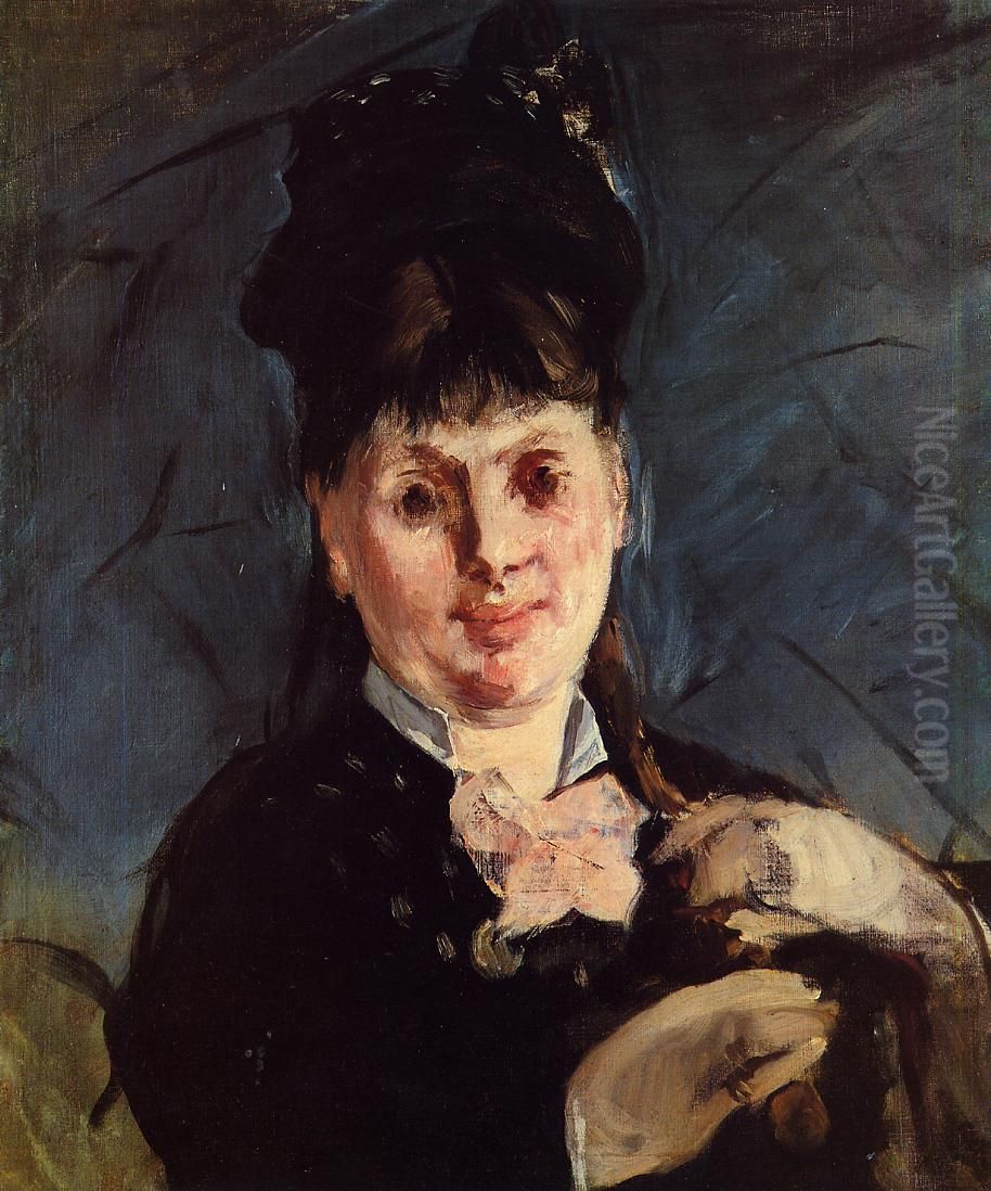 Femme a l'ombrelle Oil Painting by Edouard Manet
