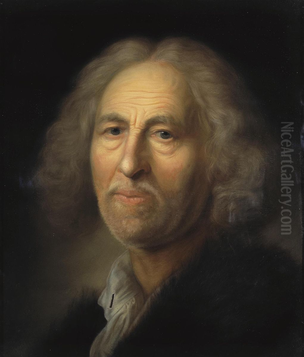 Portrait of an Old Man Oil Painting by Balthasar Denner