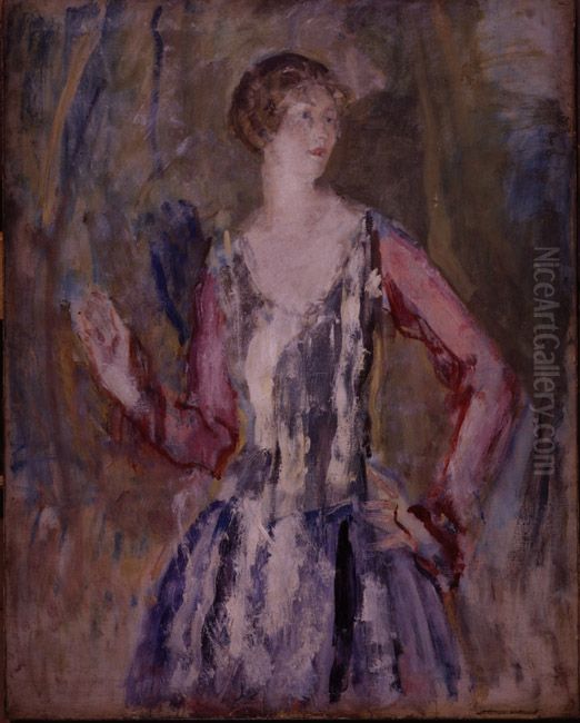 Nancy Cunard Oil Painting by Ambrose McEvoy