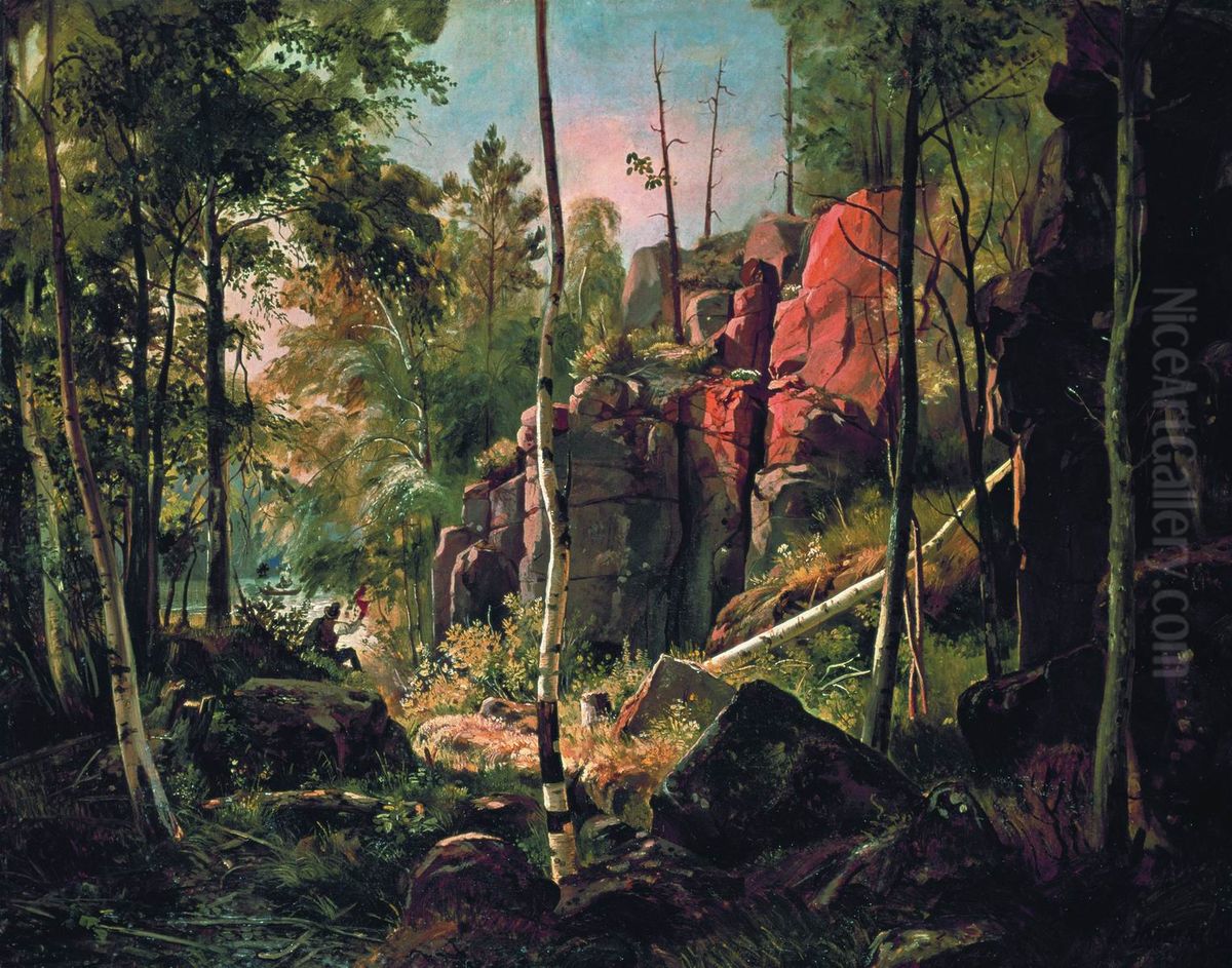 View of Valaam Island. Kukko Oil Painting by Ivan Shishkin