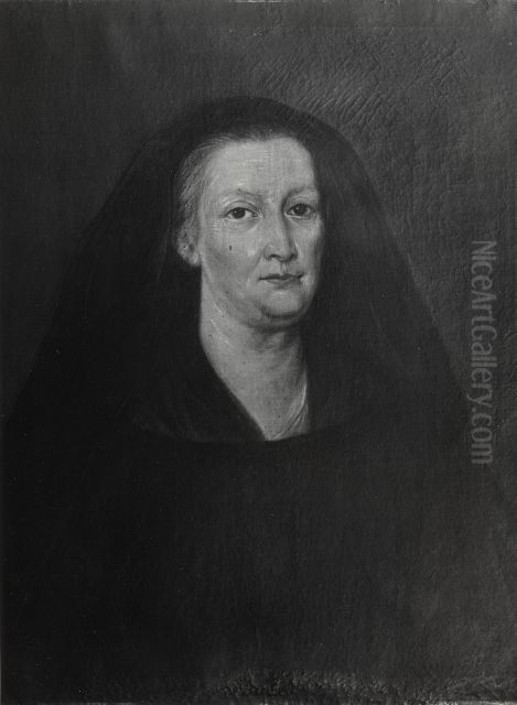 Portrait of Camilla Virginia Savelli Farnese Oil Painting by Carlo Maratta or Maratti