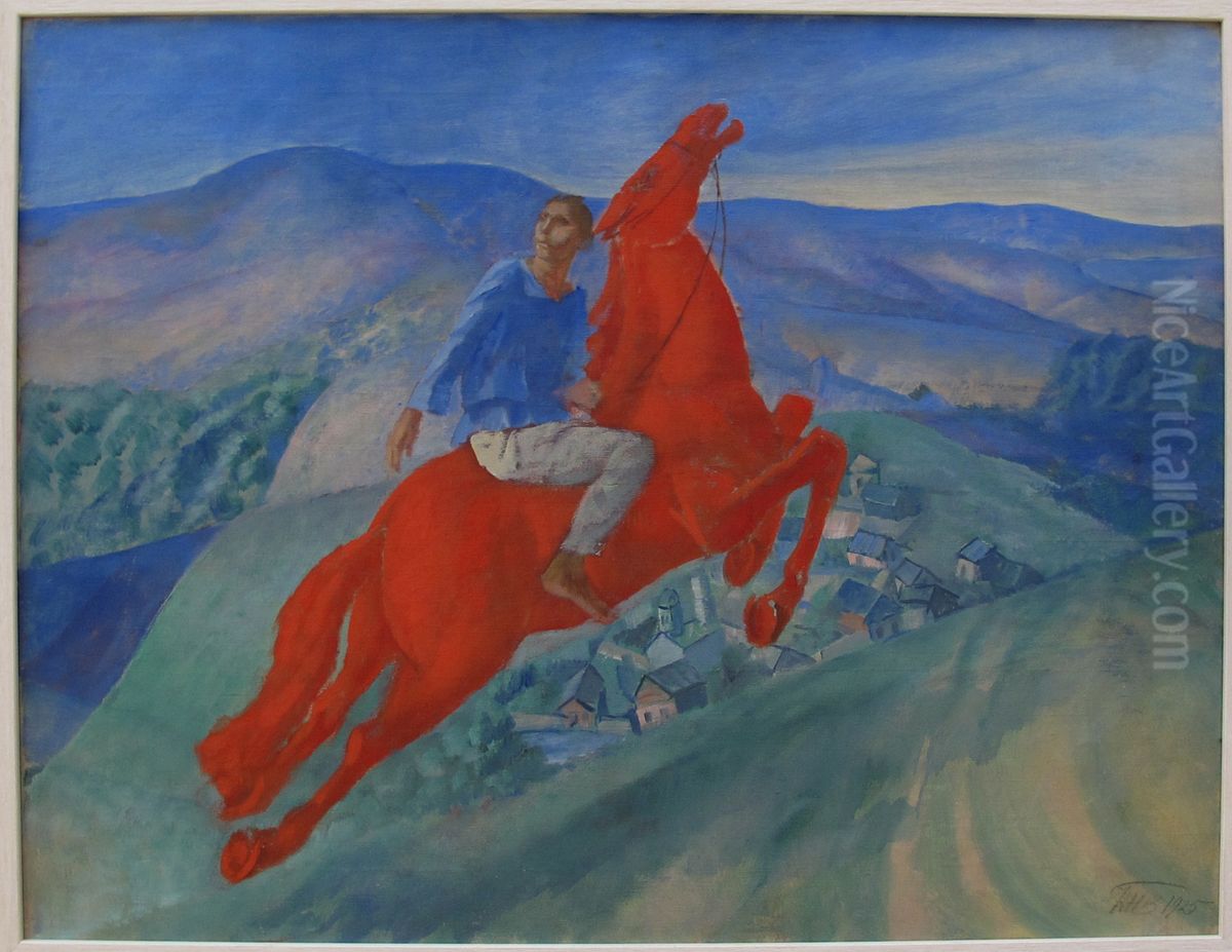 Fantasy Oil Painting by Kuzma Petrov-Vodkin
