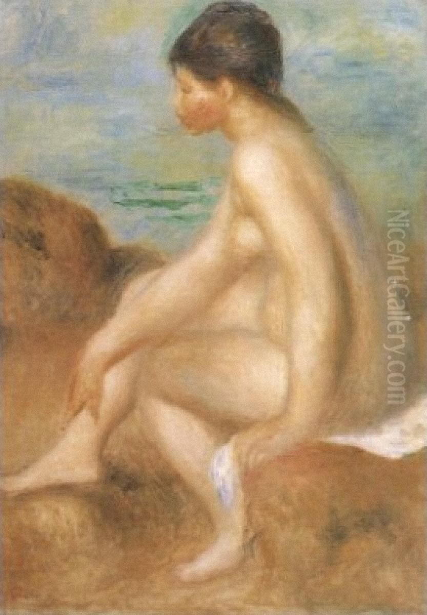 Badende Oil Painting by Pierre Auguste Renoir