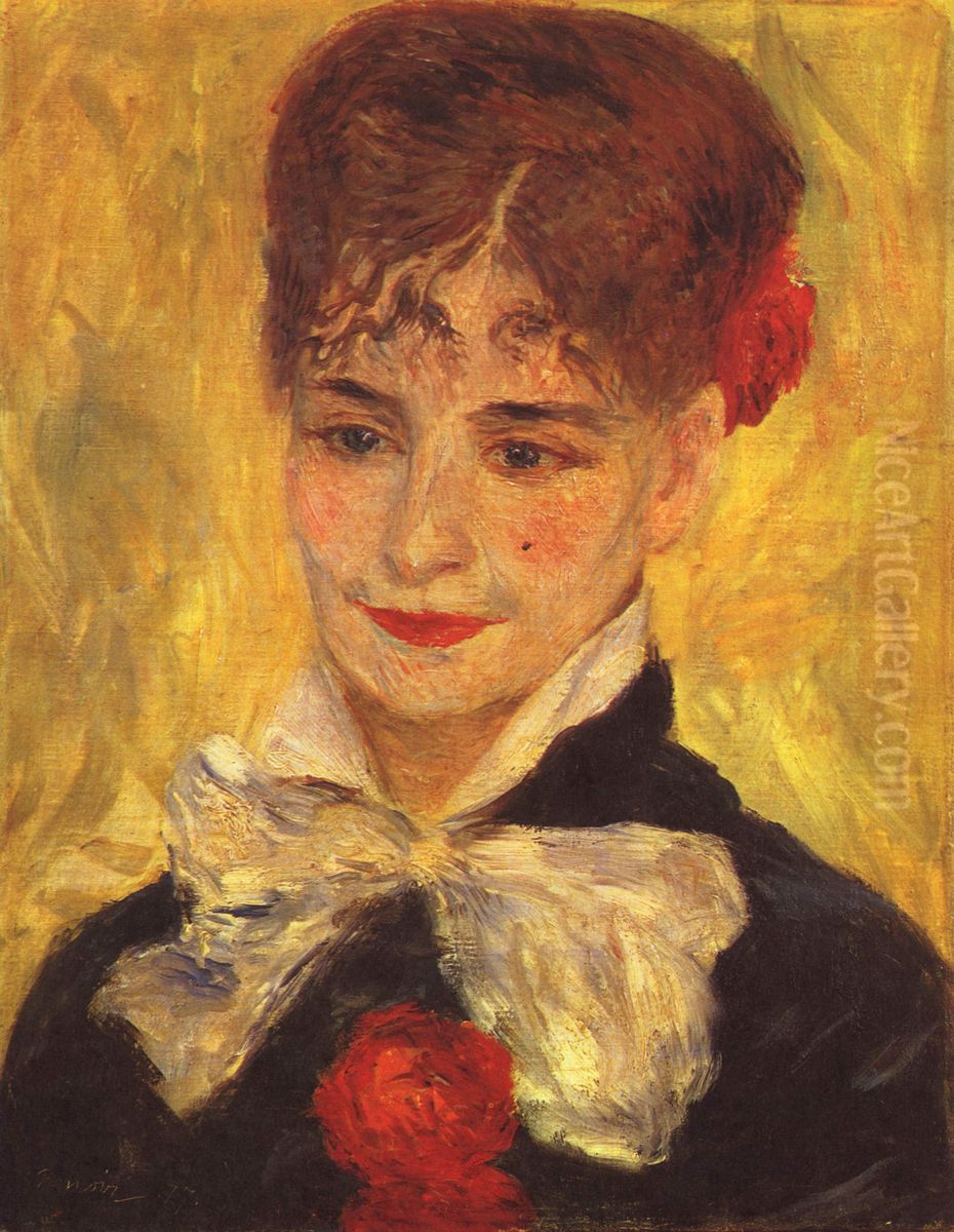 Portrat der Mme. Iscovesco (Portrat einer Rumanin) Oil Painting by Pierre Auguste Renoir