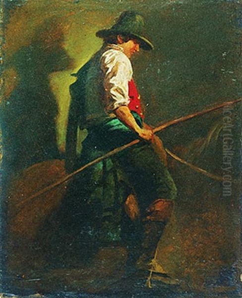 Study of Italian clothes Oil Painting by Victor Meirelles