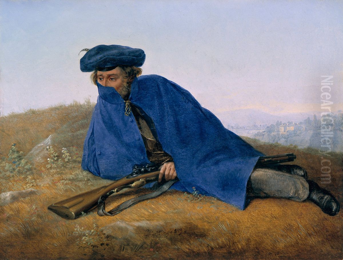 On Outpost Oil Painting by Georg Friedrich Kersting