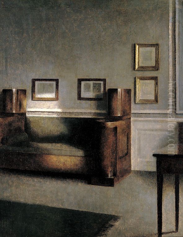 Sonnige Stube Oil Painting by Vilhelm Hammershoi