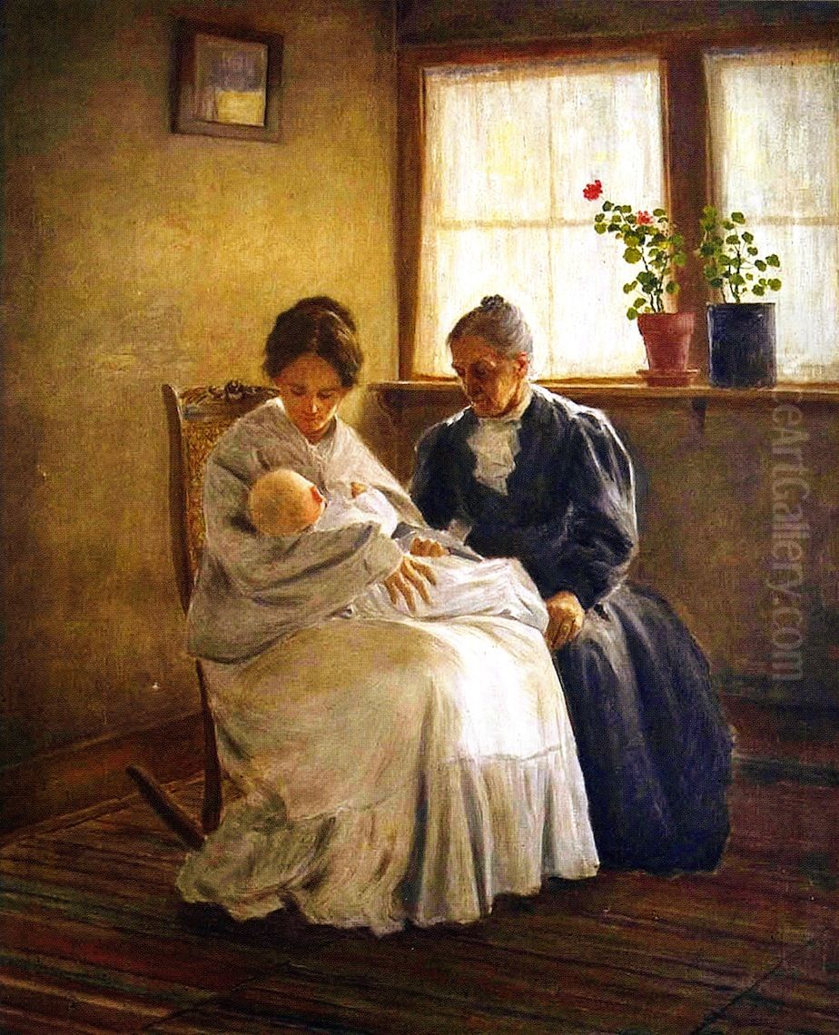 The Firstborn Oil Painting by unknown