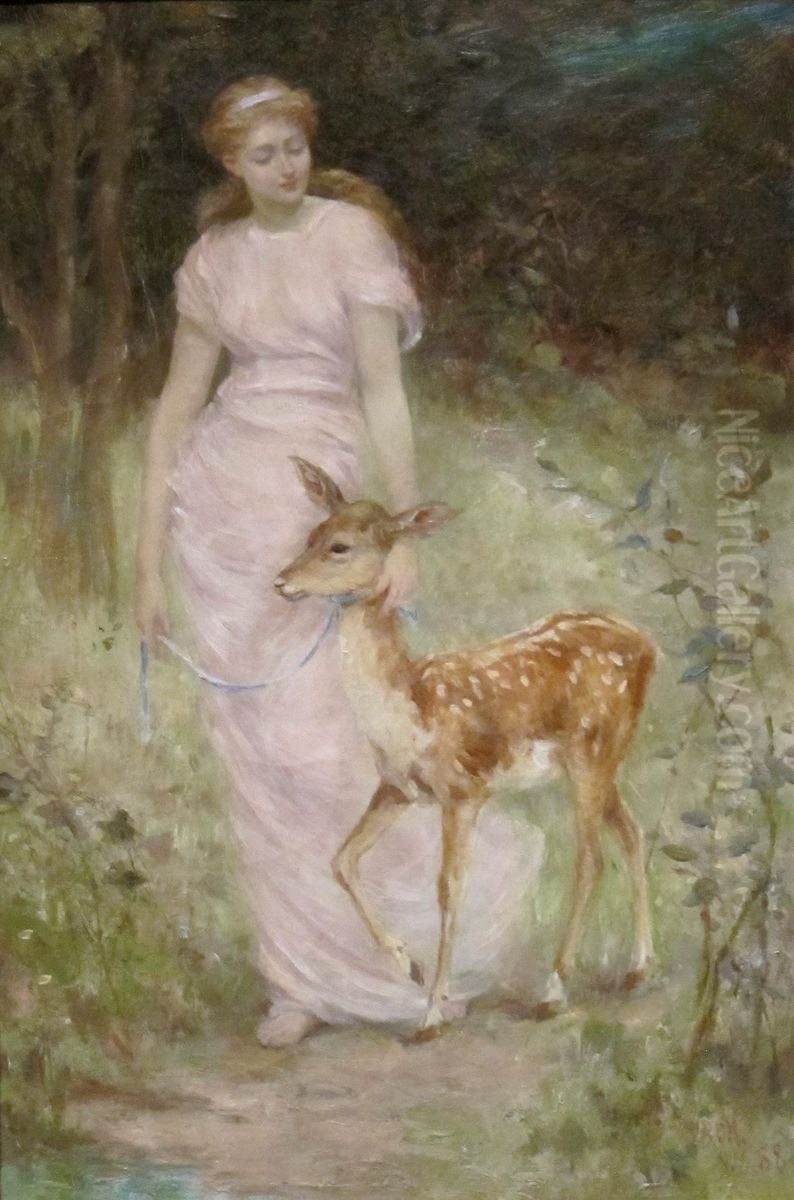 A Willing Captive Oil Painting by Frederick Stuart Church