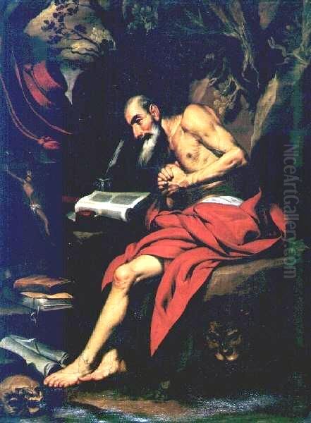 San Jeronimo penitente Oil Painting by Antonio Palomino