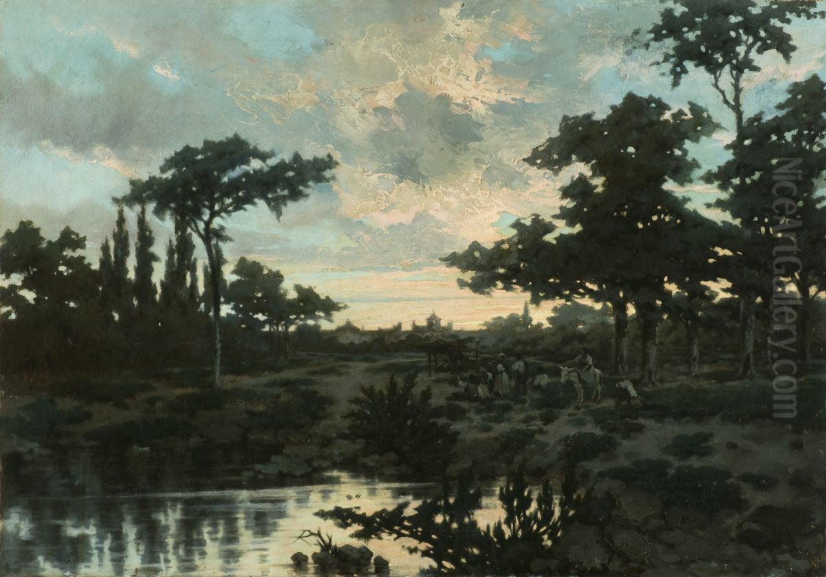 Crepusculo Oil Painting by Rafael Romero Barros