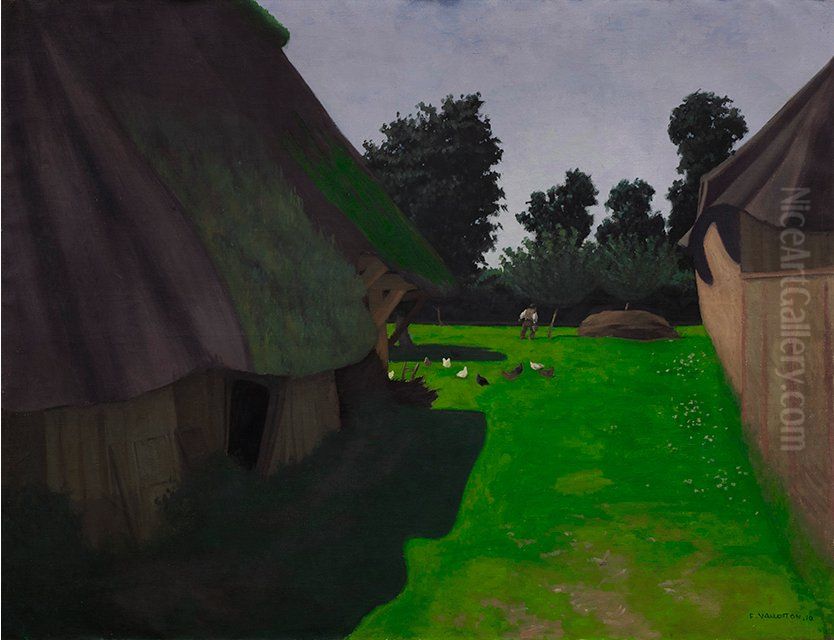 Bauernhof Oil Painting by Felix Vallotton