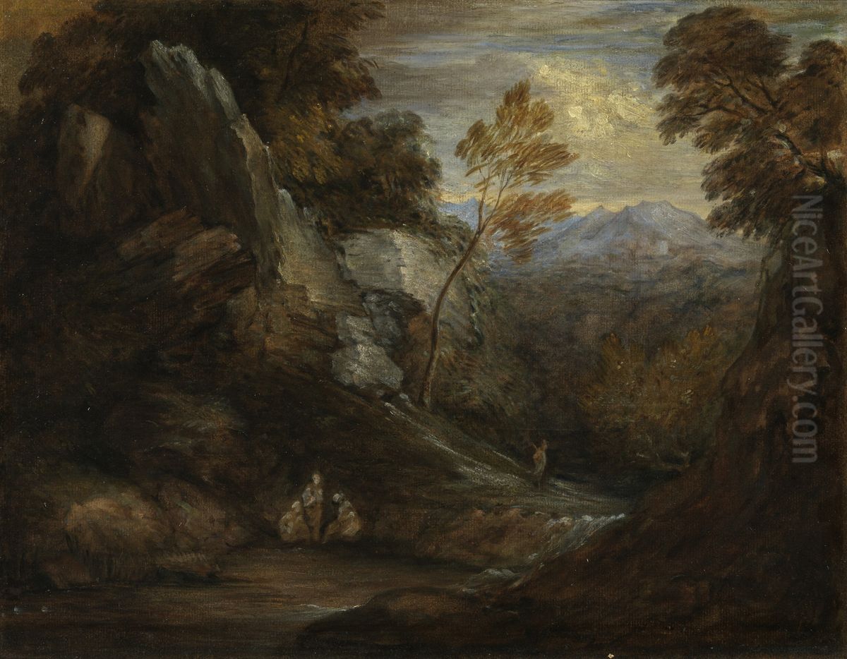 Imaginary Landscape Oil Painting by Thomas Gainsborough