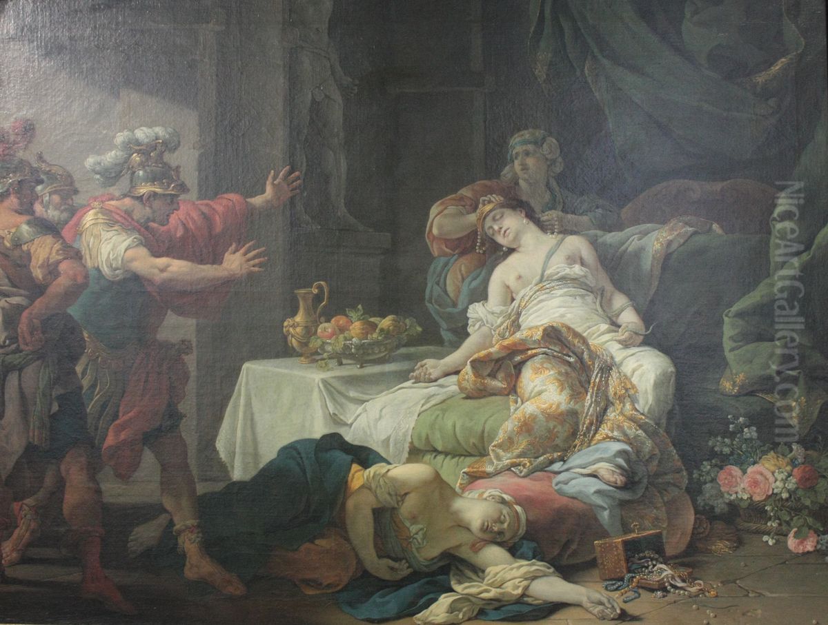 Cleopatre expirante Oil Painting by Louis-Jean-Francois Lagrenee