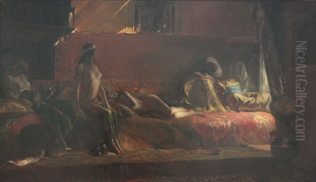 Les Cherifas Oil Painting by Jean-Joseph Benjamin-Constant