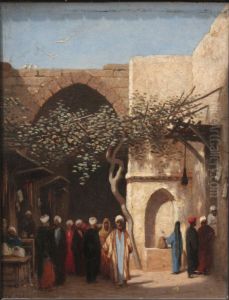 L'Entree du bazar a Damas