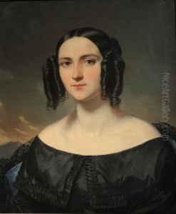 Portrait d'Octavie Courcier, nee Deveria (1804-1887)
