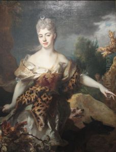 Portrait de femme en Diane