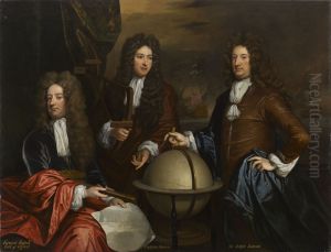 Group-portrait of Edward Russell, Earl of Orford (1652-1727), Captain John Benbow (1653-1702), and Admiral Ralph Delavall (c.1645-1707)