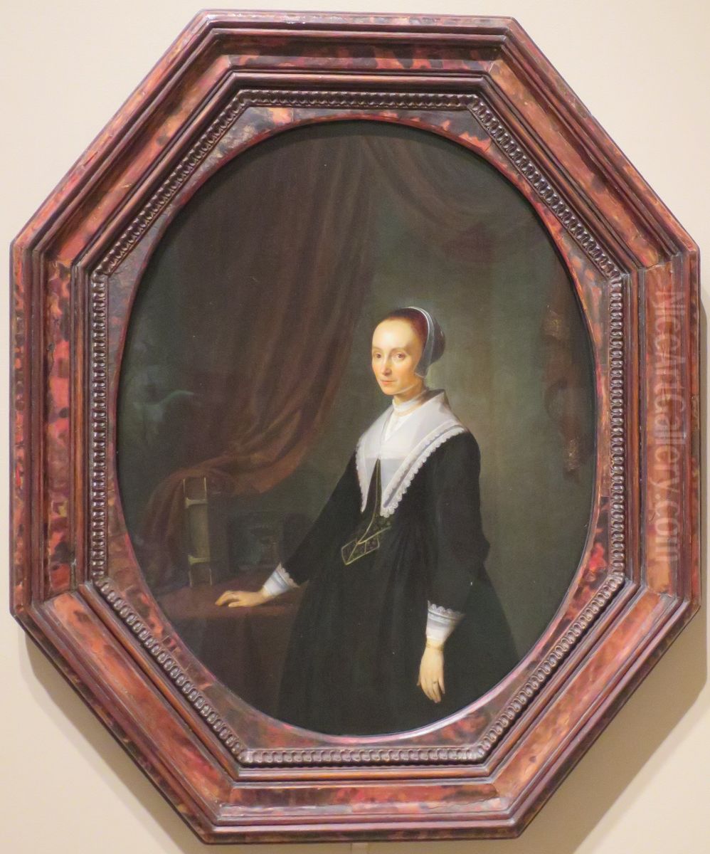 Portrait of an unknown woman Oil Painting by Gerrit Dou