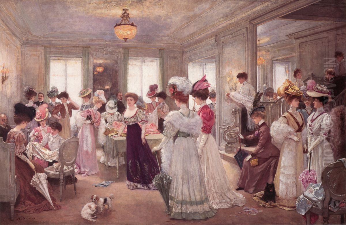 Five Hours atPaquin Oil Painting by Henri Gervex