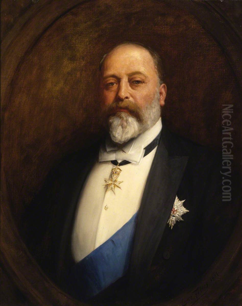 Edward VII (1841-1910) Oil Painting by Luke Fildes