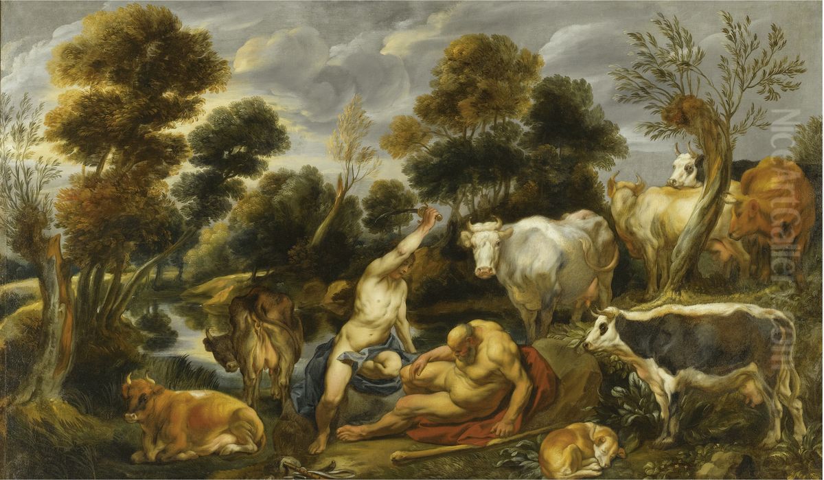 Mercury beheads Argus  (Ovid, Met.I, 568-721) Oil Painting by Jacob Jordaens