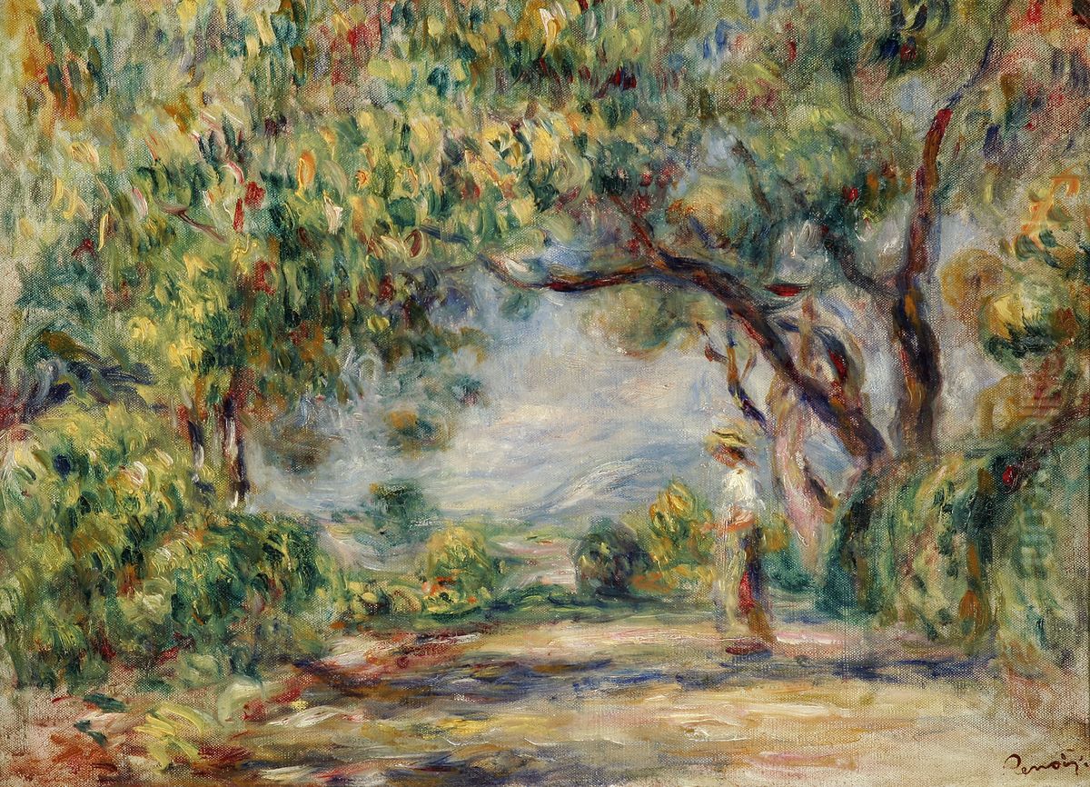 Les Collettes Oil Painting by Pierre Auguste Renoir