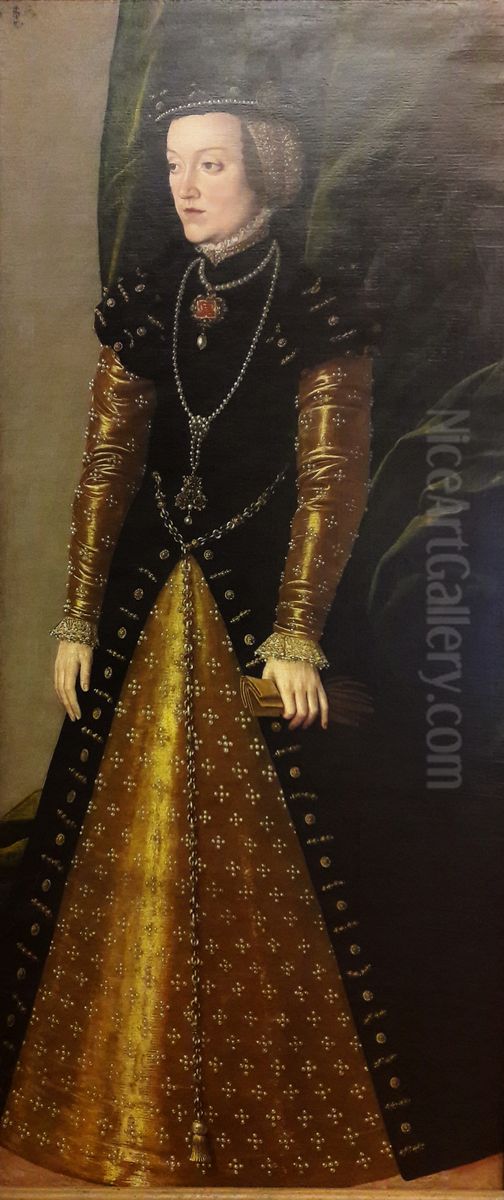 Portrait of Mary of Pernstein, Duchess of Teschen. Oil Painting by Jakob Seisenegger