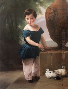 Portrat des DonGiulio Vigonials Kind.