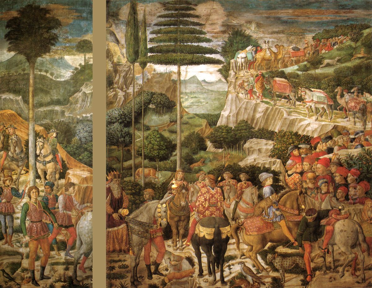 Procession of the Oldest King Oil Painting by Benozzo Gozzoli