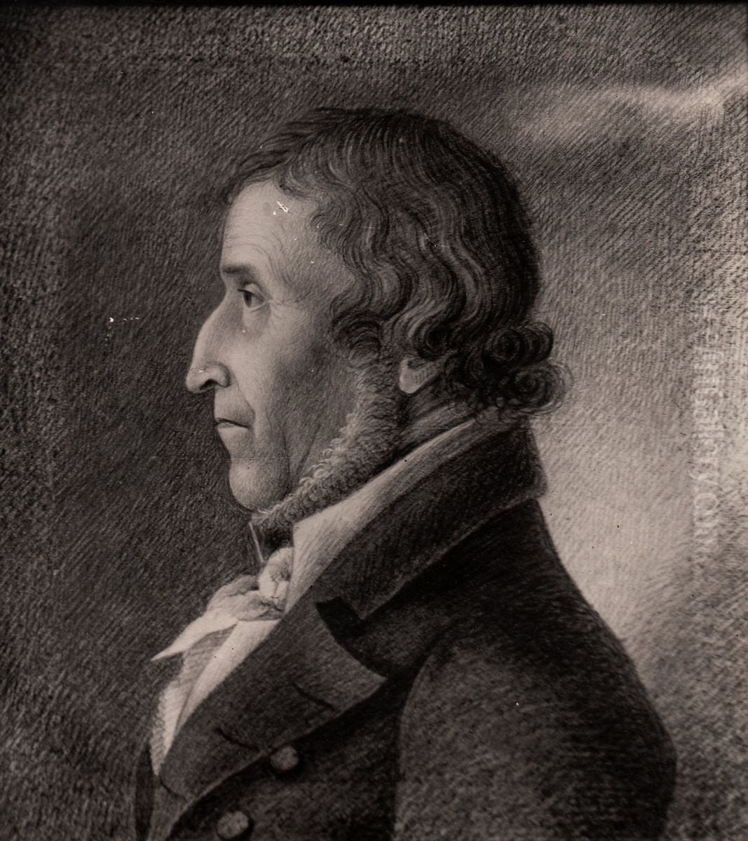 Johannes Gunnerius Rosenvinge Oil Painting by Jacob Petersen