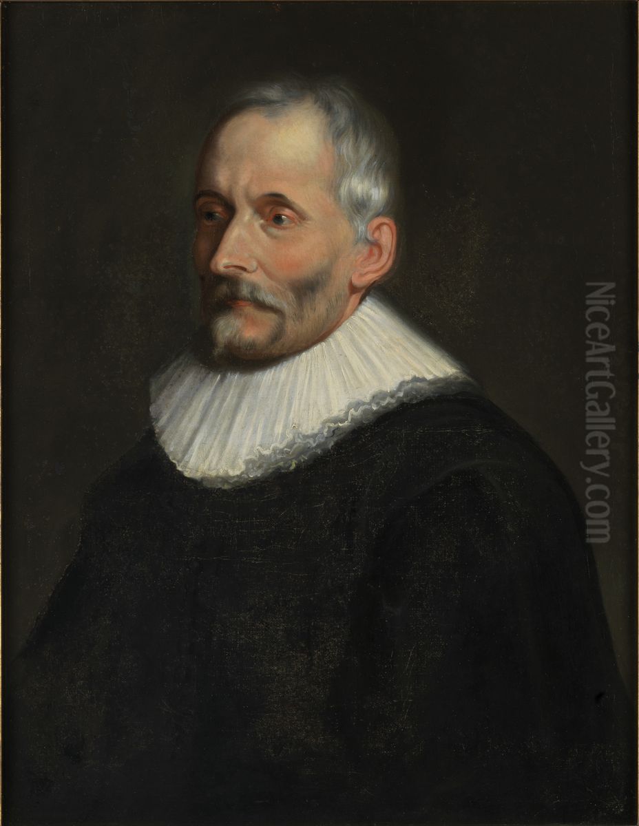 Portret van Balthasar I Moretus Oil Painting by Balthasar Beschey