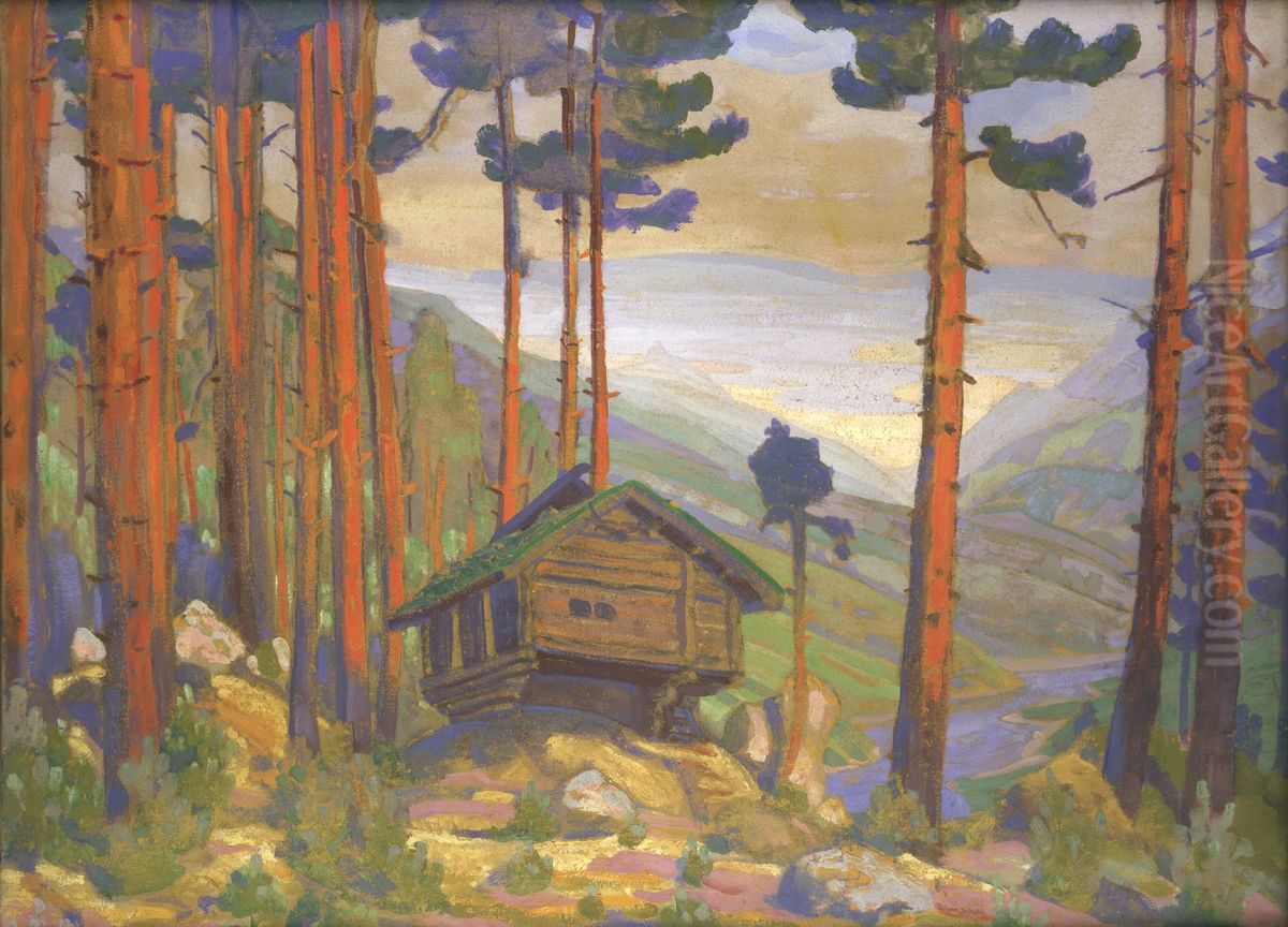Solveig`s Song Oil Painting by Nicholas Roerich