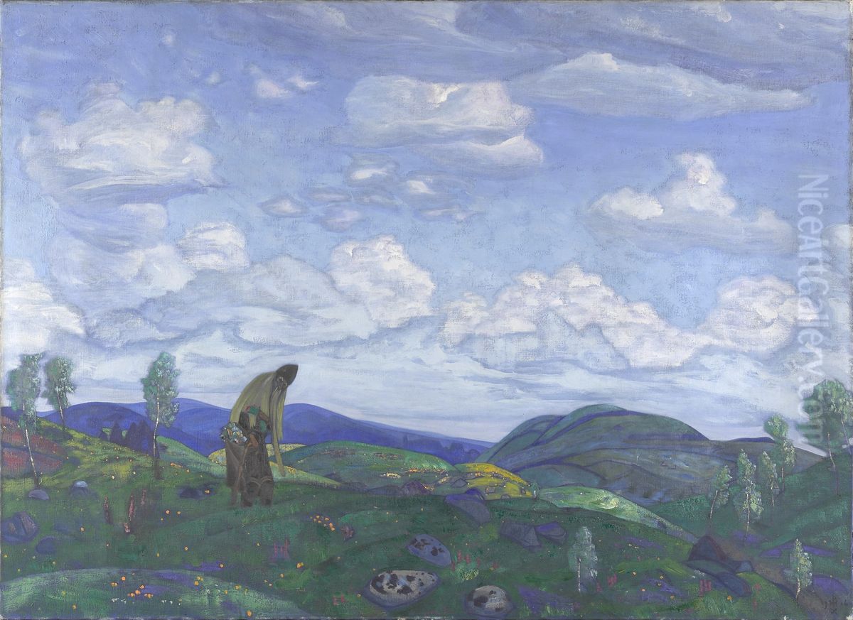 Saint Pantaleon Oil Painting by Nicholas Roerich