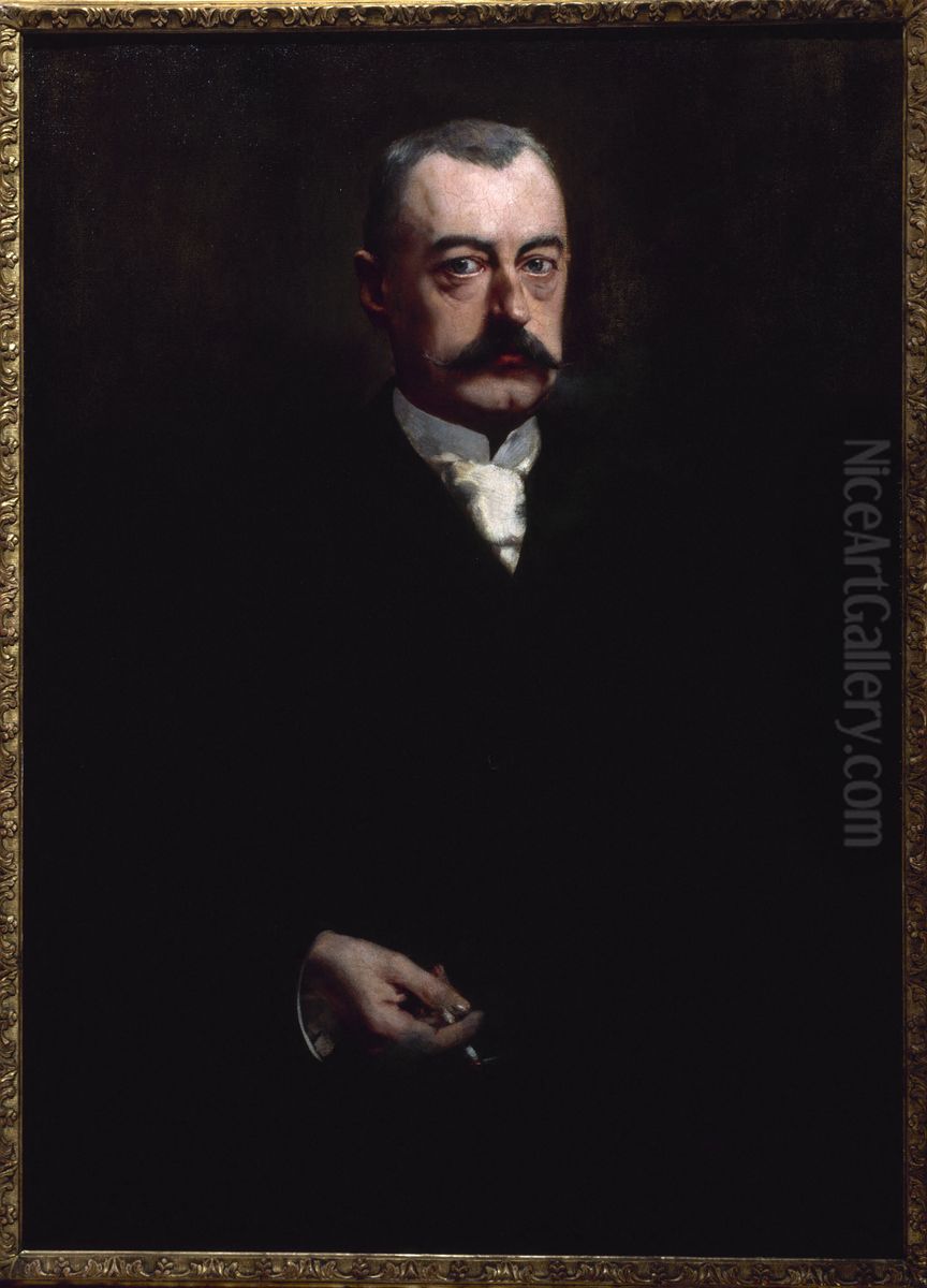 Pierre Waldeck-Rousseau Oil Painting by Henri Gervex