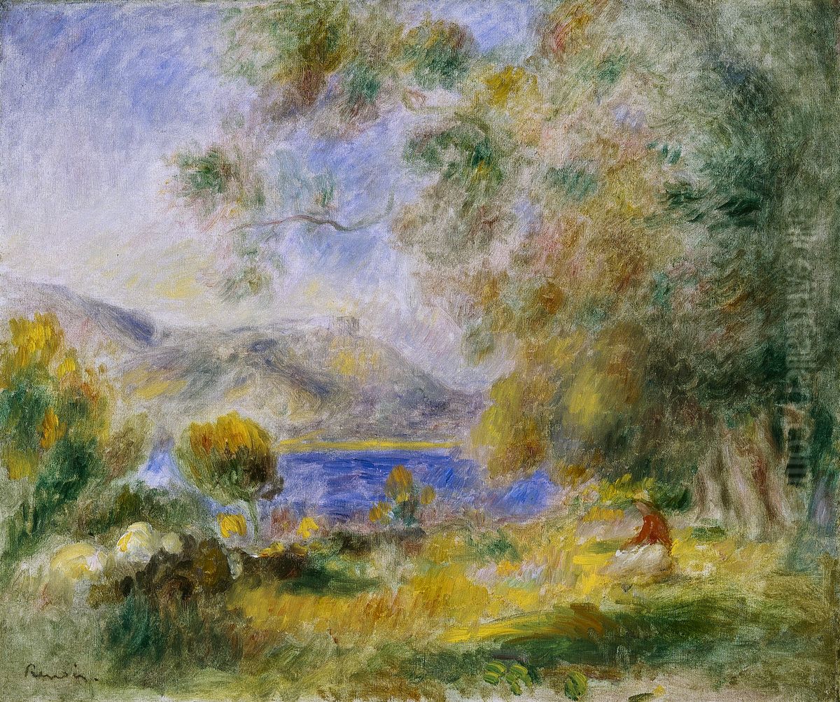 Near Cagnes Oil Painting by Pierre Auguste Renoir