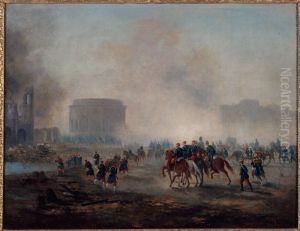 La Villette cernee par les troupes versaillaises, mai 1871.