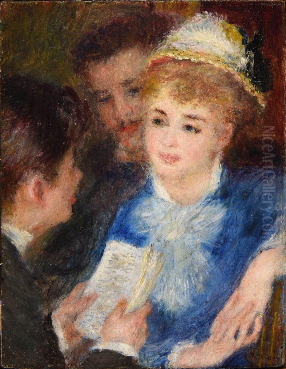 La Lecture du role Oil Painting by Pierre Auguste Renoir