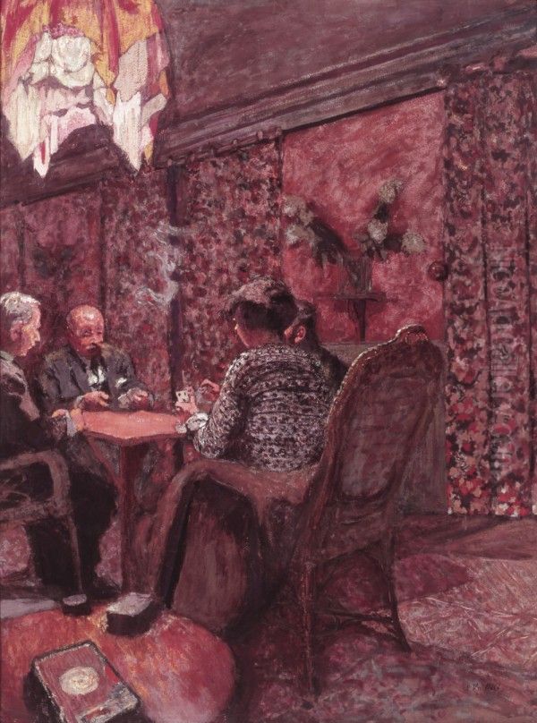 La partie de bridge au clos Cezanne Oil Painting by Jean-Edouard Vuillard