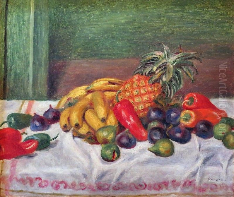 Bananen und Ananas Oil Painting by Pierre Auguste Renoir
