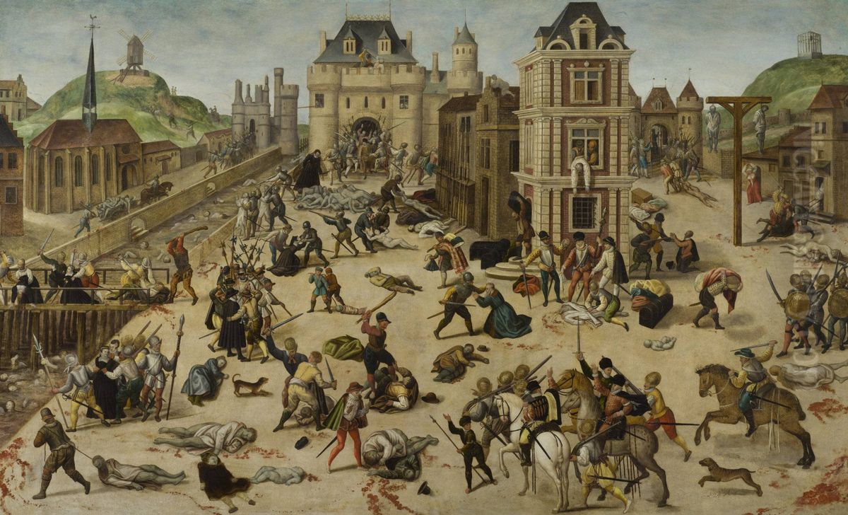 La masacre de San Bartolome Oil Painting by Francois Dubois