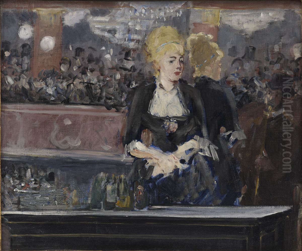 Un bar aux Folies-Bergere Oil Painting by Edouard Manet